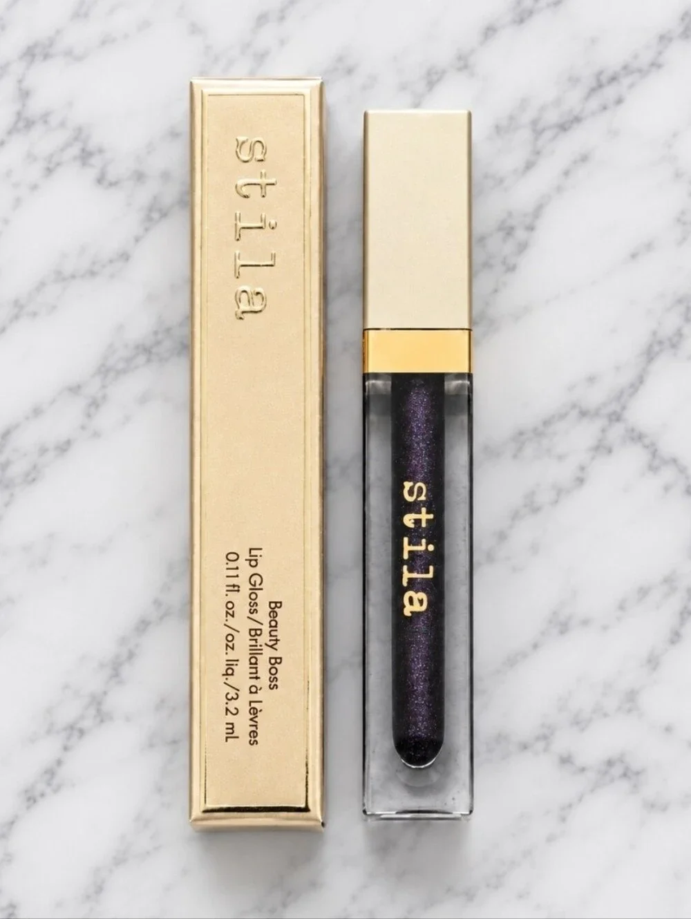 Stila IN THE BLACK Beauty Boss Lip Gloss .11 oz NIB!